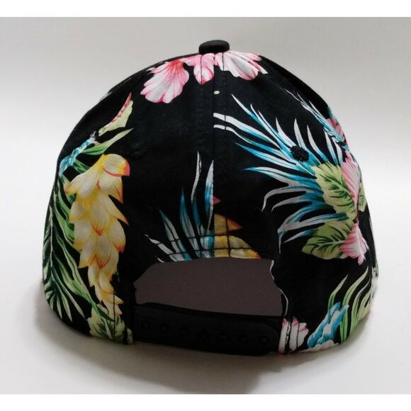 Floral Hat Cap Adjustable Birds Resort Tropical Colorful Vacation Fishing - Picture 5 of 5